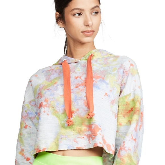 Free People Thinkin About You Tie Dye Hoodie~XS on tag, more like oversized med - Picture 7 of 12